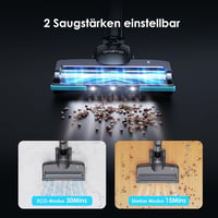 Oraimo 160W Vezeték Nélküli Porszívó Kivehető Akkumulátorral, 35 Perces Üzemidő, 6 az 1-ben Kézi Porszívó, Önálló Állvány, Kemény Padlóra és 2
