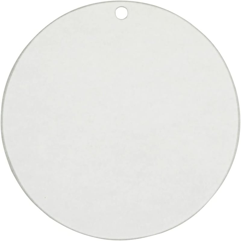 Medalion Rotund Transparent din Acril EH Design cu Orificiu - Material de Bază Decorativ Artizanal pentru Confecționare Bijuterii