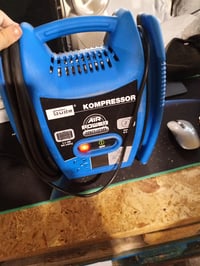 Bezolejový kompresor Güde Airpower 180/08, 1100 W, 8 bar, 140 l/min — chybný, na náhradné diely: používaný (stav: pozri 2. obrázok) 2