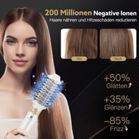 webeauty 5 az 1-ben Hajszárító és Hajformázó Készlet - 110.000 RPM, 200 Millió Negatív Ion, Kefés Hajszárító és Légáramú Hajgöndörítő, Fehér 3