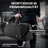 PUMA 60L Multifunkciós Sporttáska Cipőtartóval és Hátizsákkal - Fekete 5