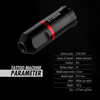 Stigma Pro vezeték nélküli tetoválógép szett - 1400 mAh akkumulátor, 20 db patron tűvel 4