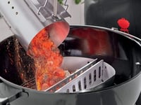 GFTIME Grillgyújtó Kémény 30,5 cm - Weber 7416 Kompatibilis Faszén Begyújtó, Hőálló Fogantyúval, Kültéri Grillezéshez 6