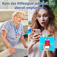 DAYTECH WiFi SOS Gomb Időseknek - Tuya Okos Vészjelző Rendszer 2