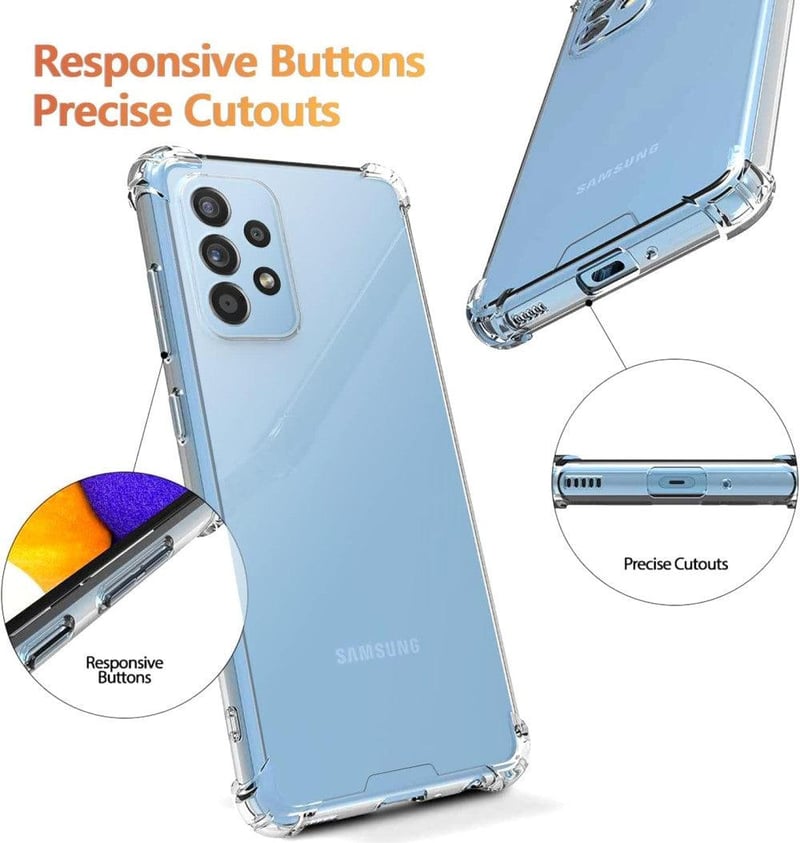 Samsung Galaxy A13 4G Átlátszó Ütésálló Védőtok