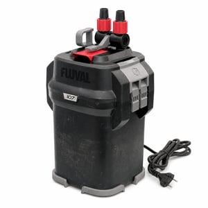Fluval 107 Külső Szűrő 07 Sorozat, 550 l/h, akváriumi szűrő 130 literig, fekete - Használt, a használat nyomai (állapot: lásd a 2. képet)