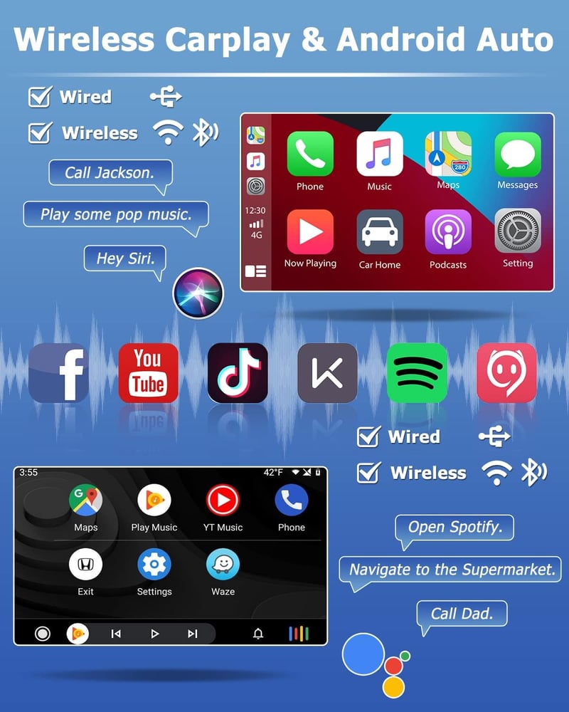 Opel 7" Android autórádió GPS navigációval, CarPlay, WiFi, tolatókamera - Astra, Corsa, Vivaro