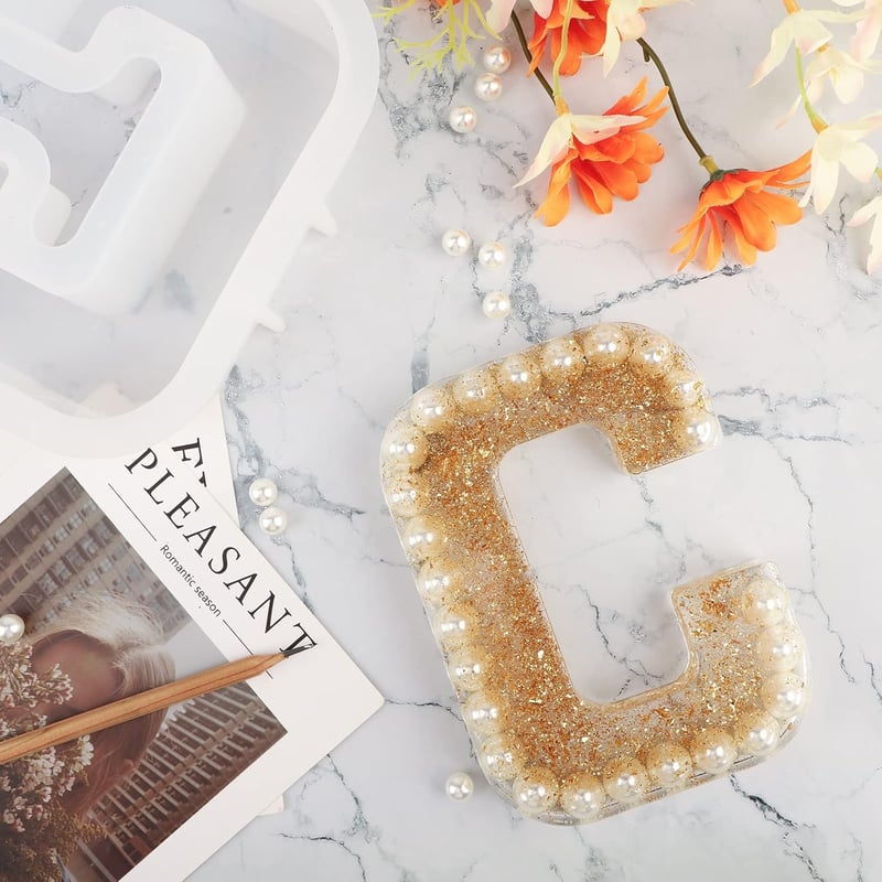 Gartful 3D "C" Betű Szilikon Öntőforma - DIY Dekorációhoz, Süteményekhez