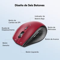 TeckNet Bluetooth egér, 3200 DPI, 2 éves üzemidő, 6 DPI szint 5