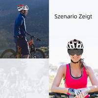 Shinmax LED-es kerékpársisak levehető szemüveggel - férfi, női MTB bukósisak 9