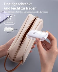 DEWENWILS Olvasólámpa Csipesszel - USB Tölthető, Borostyán Fény, Kék Fény Szűrő, 4 Fokozatú Fényerő, Állítható Szögű Könyvlámpa Gyerekeknek 6