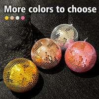 Mirror Disco Ball 20 cm Halvány Rózsaszín Tükörgömb Partikra, DJ Eseményekre és Klubokba 7