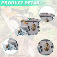 ADEFOL Karburátor Husqvarna 36 41 136 137 141 142 Láncfűrészhez - WT-834 OEM Alkatrész, Motor Kiegészítő, Javítókészlet 4