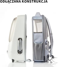 PETKIT Utazó Hátizsák Kutyáknak és Macskáknak - Beépített Ventilátorral és LED Világítással, Tágas Szellőzés, Könnyű Súly, Levehető Elemekke 7