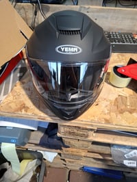 Cască Moto Modulară YEMA YM-926 cu Vizieră Dublă și Ochelari de Soare, Omologată ECE, Negru Mat, Mărimea L 2