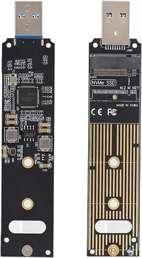 M.2 NVME SSD USB 3.1 Adapter - Gyors SSD Átalakító Kártya PCIe Kompatibilis 8