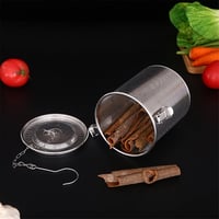 Rozsdamentes acél teaszűrő hosszú lánccal, 14 cm-es 7