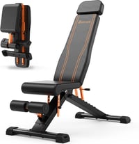 GRTLPOK 400kg Terhelhetőségű Összecsukható Súlyzópad - Állítható Edzőpad Teljes Testedzéshez, 80x40mm Acélvázzal, Fekete 1