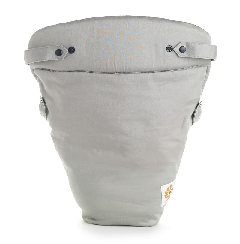 Ergobaby Újszülött Betét Original Collection - Szürke Pamut Babahordozó Kiegészítő 3,2-5,5 kg Babáknak, Géppel Mosható