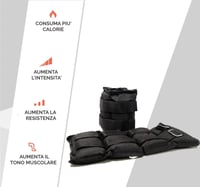 FFitness Závažie na zápästie a členky 2 x 3 kg s nastaviteľným popruhom, čierne, na posilňovanie a bojové umenia 4