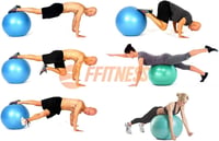 Gymnastická lopta FFitness Total Body Balance Ball - modrá - 85 cm 4