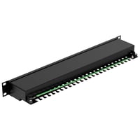 FGB CAT 7 24 portos patch panel 19" rack szerverhez RJ45 árnyékolt hálózati 2
