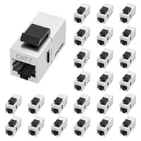 FGB Cat7 10Gbps RJ45 árnyékolt keystone modul 25db ezüst hálózati csatlakozó 1
