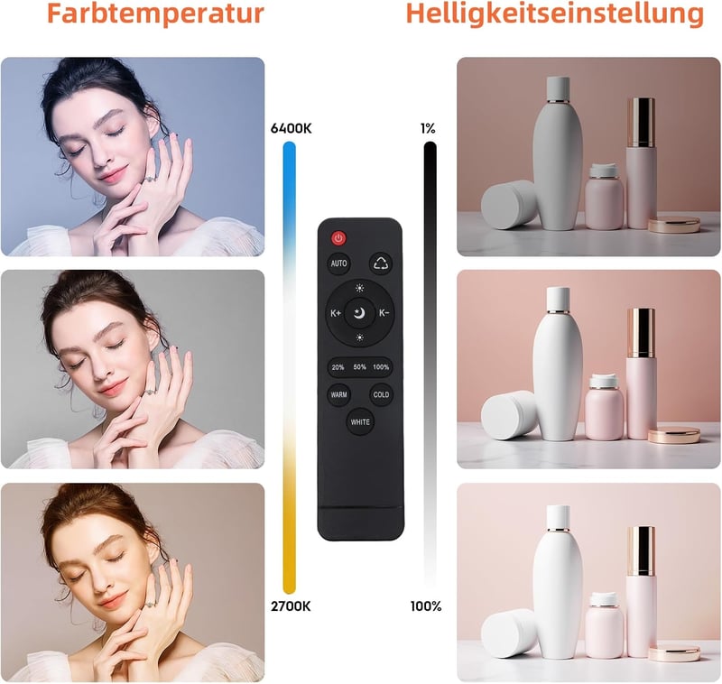 FGen Softbox szett 2x85W 2700-6400K portré fotózáshoz, élő közvetítéshez