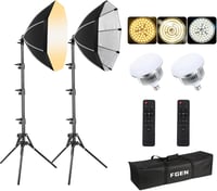 FGen Softbox szett 2x85W 2700-6400K portré fotózáshoz, élő közvetítéshez 1