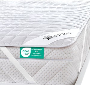 FH FAM' HOME Cotton Touch Nadmadrac, Prozračni Topper za madrac, Higijenska Potpuna Zaštita