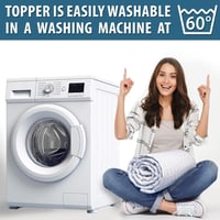 FH FAM' HOME Cotton Touch Matracvédő, Légáteresztő Matractopper, Higiénikus Teljes Körű Védelem 4
