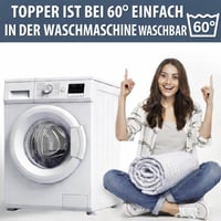 FH FAM HOME Chránič matraca Cotton Touch 180x200 cm - Prírodný, priedušný bavlnený poťah na matrac 4