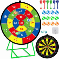 FHNSEL 73cm Kétoldalas Tábla Ragacsos Labdás Dartjáték Gyerekeknek 12 Labda 6 Nyíl 1