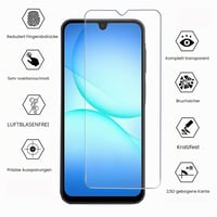 Husă tip carte FHSYCR pentru Samsung Galaxy A17 4G/5G și folie de protecție din sticlă securizată - Piele PU premium, suport magnetic pentru carduri, funcție de stand, albastru 7