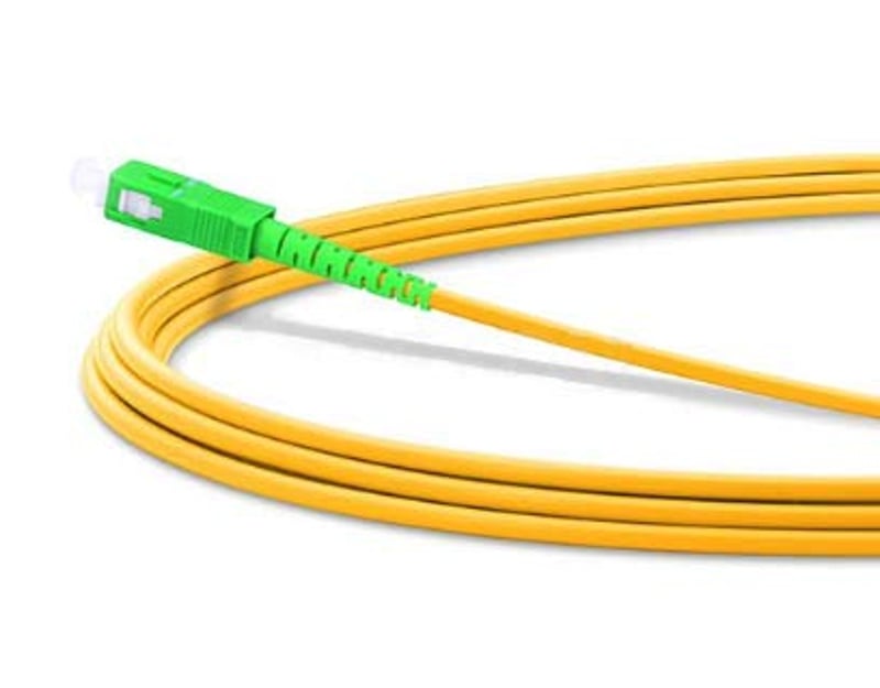 FiberGlobal Singlemode Optikai Kábel FTTH 9/125 OS2 SC/APC 10m Sárga