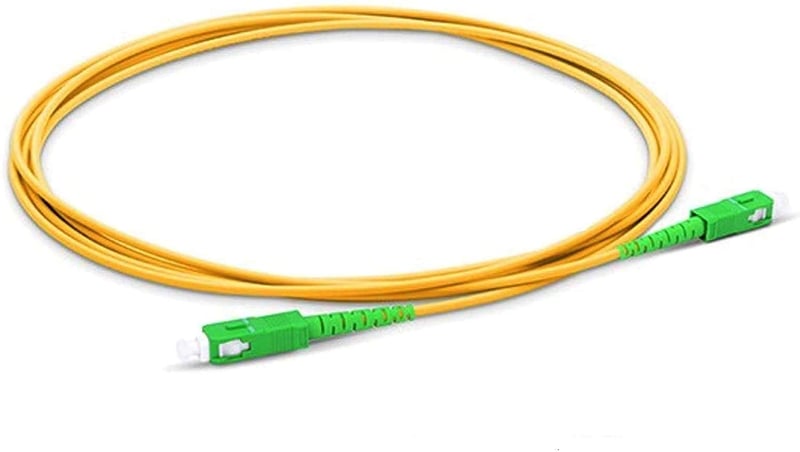FiberGlobal Singlemode Optikai Kábel FTTH 9/125 OS2 SC/APC 10m Sárga