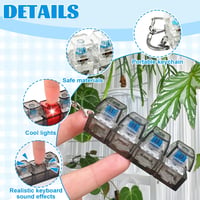2 ks fidget toy klávesnicová antistresová hračka s LED svetlom, 4-tlačidlová kľúčenka, antistresová pomôcka, model M2, hračka na odbúranie stresu do kancelárie a školy 3