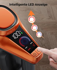 Fieety Vezeték Nélküli Porszívó 550W 45kPa - 60 Perces Üzemidő, LED Kijelző, Cserélhető Akkumulátor, Kanapé Kefe, Összecsomósodás-Gátló Kefe 4