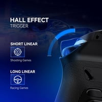 FIEHDUW ManbaOne Interaktív Képernyős Játékvezérlő PC/Switch/iOS/Android Platformokhoz - Hall-Effekt Kontroller LED Világítással és Töltőáll 5