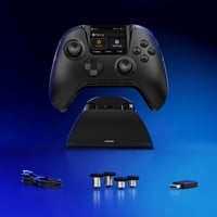 FIEHDUW ManbaOne Interaktív Képernyős Játékvezérlő PC/Switch/iOS/Android Platformokhoz - Hall-Effekt Kontroller LED Világítással és Töltőáll 7
