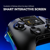 FIEHDUW ManbaOne Interaktív Képernyős Játékvezérlő PC/Switch/iOS/Android Platformokhoz - Hall-Effekt Kontroller LED Világítással és Töltőáll 2
