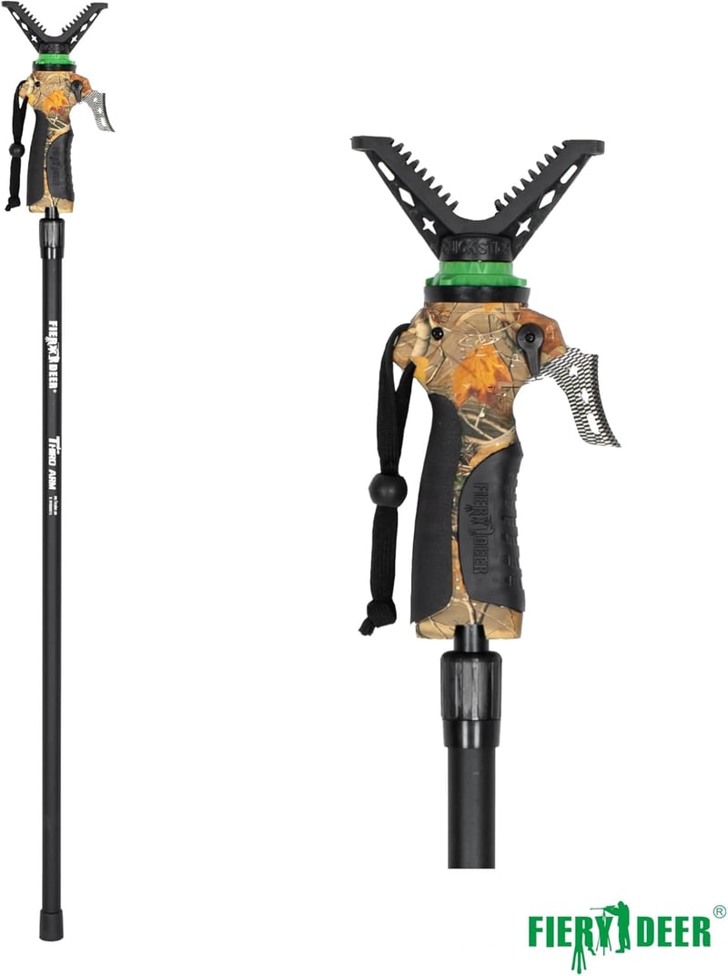 FIERY DEER Gen3 Vadászbot Állványzár Hordozható Alumínium Puskafej Magasságállítható