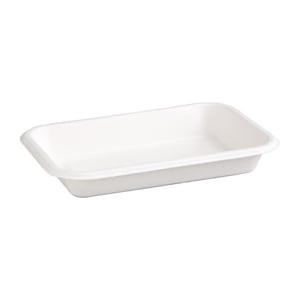 Fiesta Green Kompostabilne zdjelice za hranu 340ml Bijele Bagasse Sigurne za mikrovalnu pećnicu Pakiranje od 50 komada Ekološki prihvatljive