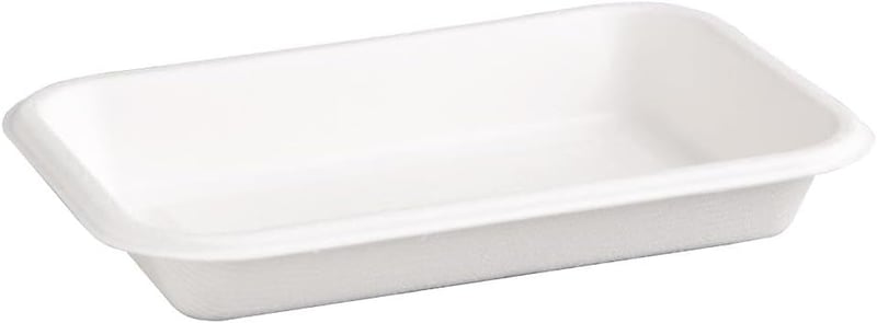 Fiesta Green Komposztálható Étel Tálka 340ml Fehér Bagasse Mikrohullámú Sütő Biztonságos 50 darabos Csomag Környezetbarát