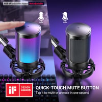 FIFINE XLR streaming mikrofon s nosačem, dinamički USB gaming mikrofon s tipkom za isključivanje zvuka, kompatibilan s PS4/PS5/PC/Mac, za podcast i studijsko snimanje - 4
