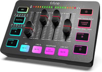FIFINE Gaming Audio Mixer RGB XLR Mikrofon Interfész Podcast Streaming 1