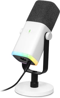 FIFINE MI13 USB XLR Dinamikus Mikrofon Streaming és Podcast Készítéshez - RGB Világítással, Némító Gombbal, PC/PS4/PS5/Mac Kompatibilis 1