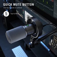 Microfon de studio FIFINE XLR și USB pentru streaming, podcast, gaming, compatibil cu PS4/PS5, Mac, mixer, cu buton de mute 6