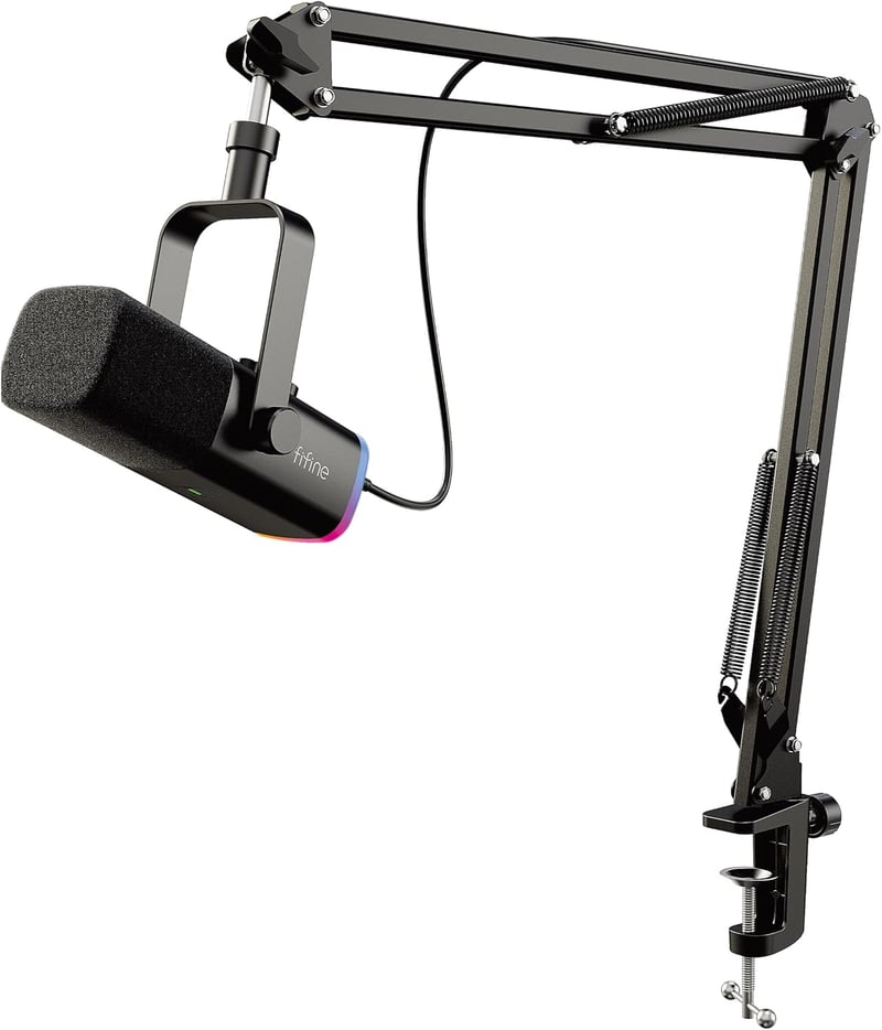 FIFINE XLR Streaming Mikrofon Kar Podcast Studio Mixer Gaming PS4/5 Mac USB