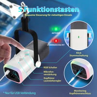 FIFINE XLR streamovací mikrofón s ramenom, USB dynamický herný mikrofón s tlačidlom stlmenia, kompatibilný s PS4/PS5/PC/Mac, na nahrávanie v podcastovom štúdiu - 3
